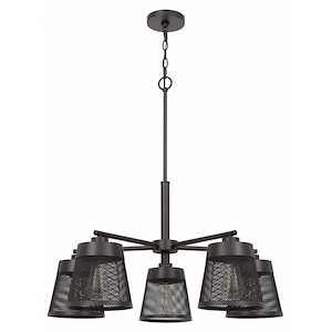 Hampton - 5 Light Chandelier-36.875 Inches Tall and 30.5 Inches Wide