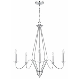 Norwich - 5 Light Chandelier-32.125 Inches Tall and 30 Inches Wide