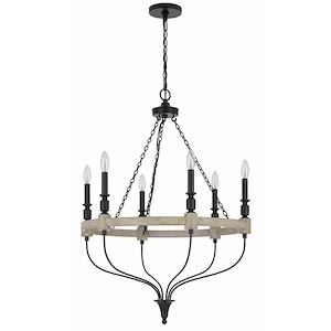 Grove - 6 Light Chandelier-35 Inches Tall and 26 Inches Wide