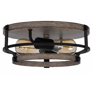 Clarita - 2 Light Semi-Flush Mount In Contemporary Style-5 Inches Tall and 13 Inches Wide