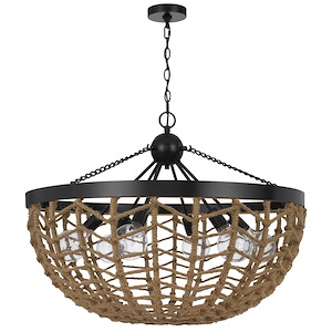 Lillington - 6 Light Pendant In Contemporary Style-24 Inches Tall and 32 Inches Wide