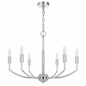 Maxton - 6 Light Chandelier In Modern Style-19 Inches Tall and 26 Inches Wide - 1329437