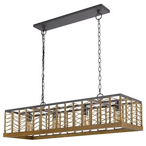 Winfall - 4 Light Pendant In Contemporary Style-11 Inches Tall and 40 Inches Wide - 1329541