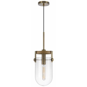 Stovall - 1 Light Pendant In Contemporary Style-21 Inches Tall and 8.5 Inches Wide - 1329499