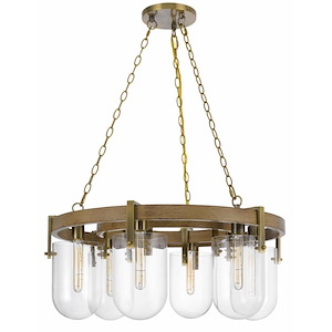 Stovall - 6 Light Chandelier In Contemporary Style-14 Inches Tall and 30 Inches Wide