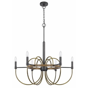 Seagrove - 6 Light Chandelier In Contemporary Style-31 Inches Tall and 31 Inches Wide