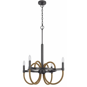 Rowland - 4 Light Chandelier In Contemporary Style-29 Inches Tall and 24 Inches Wide