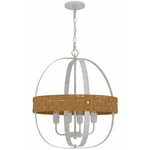 Barton - 4 Light Chandelier In Contemporary Style-24 Inches Tall and 20.5 Inches Wide - 1324584