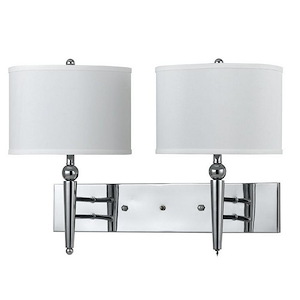 Two Light Wall Sconce-24 Inches Wide by 8.5 Inches High