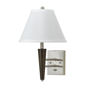 One Light Wall Sconce-6 Inches Wide by 18.5 Inches High