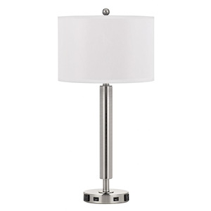 1 Light Night Stand Lamp With 2 USB And 2 Power Outlet-30 Inches Tall and 15 Inches Wide