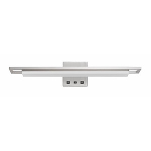Newry - 20W LED Desk Wall Sconce with 2 USB Charging Ports In Modern Style-4.75 Inches Tall and 24 Inches Wide