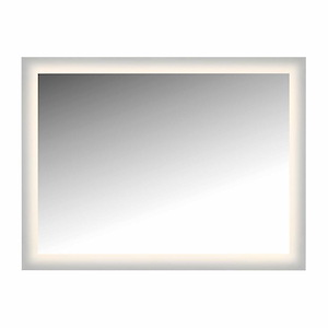 Glow - 73W LED Rectangular Wall Mirror In Modern Style-36 Inches Tall and 48 Inches Wide