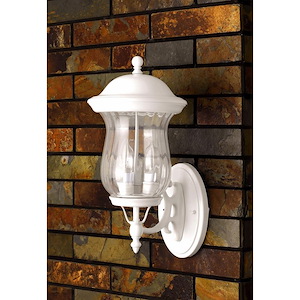 2 Light Outdoor Wall Lantern-18.13 Inches Tall and 8.5 Inches Wide