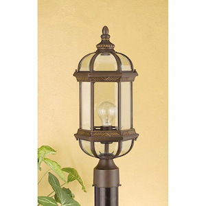 1 Light Outdoor Post Lantern-19.63 Inches Tall and 7.75 Inches Wide