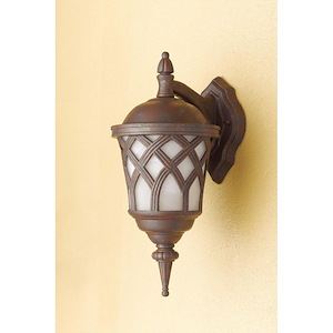 1 Light Outdoor Wall Lantern-16.75 Inches Tall and 7.5 Inches Wide