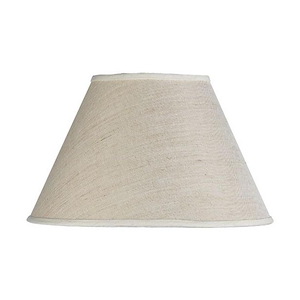 Empire - Round Linen Shade-11 Inches Tall and 17.25 Inches Wide