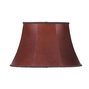 Accessory - Oval Leatherette Shade-10.5 Inches Tall and 11 Inches Wide