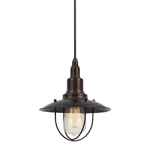 Allentown-One Light Pendant-8 Inches Wide by 72 Inches High