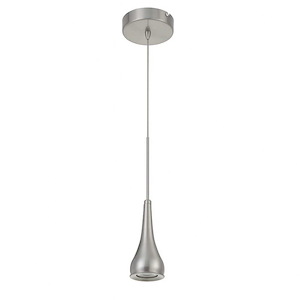 Kornos - 10W LED Pendant In Industrial Style-13 Inches Tall and 3 Inches Wide
