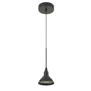Kampia - 10W LED Pendant In Industrial Style-10.75 Inches Tall and 4.5 Inches Wide
