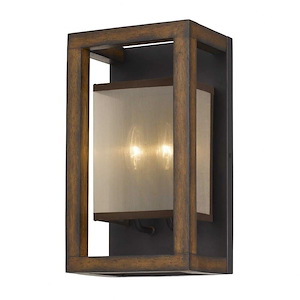 2 Light Wall Sconce-14 Inches Tall and 5.25 Inches Wide