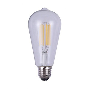 6W ST64 LED E26 Base Replacement Bulb-15 Inches Wide