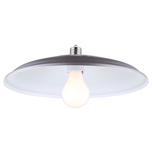 1 Light Retrofit Flush Barn Light-3.5 Inches Tall and 12 Inches Wide
