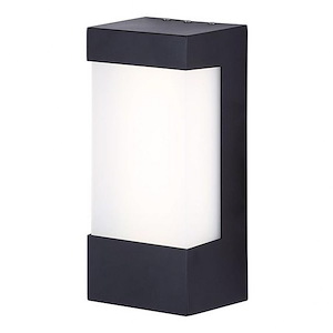 7W 1 LED Outdoor Wall Mount-9.25 Inches Tall and 4.25 Inches Wide