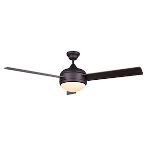 Calibre - 3 Blade Ceiling Fan with Light Kit-15.5 Inches Tall and 48 Inches Wide - 1330505