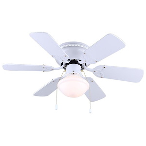 Twister - 8 Blade Ceiling Fan with Light Kit-11.5 Inches Tall and 30 Inches Wide