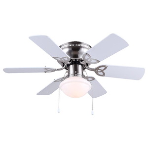 Twister - 8 Blade Ceiling Fan with Light Kit-30 Inches Wide