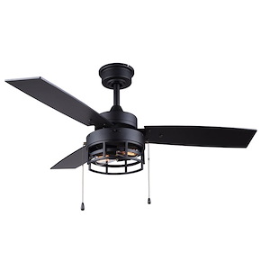Attley - 3 Blade Ceiling Fan with Light Kit-14 Inches Tall and 42 Inches Wide