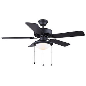 Eclipse - 5 Blade Ceiling Fan with Light Kit-14 Inches Tall and 42 Inches Wide