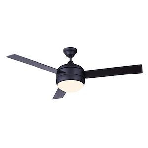 Calibre - 3 Blade Ceiling Fan with Light Kit-48 Inches Wide