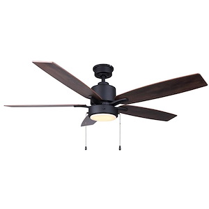 Ferran - 5 Blade Ceiling Fan with Light Kit-14 Inches Tall and 52 Inches Wide