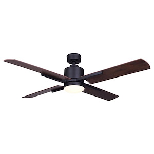 Loxley - 4 Blade Ceiling Fan with Light Kit-13 Inches Tall and 52 Inches Wide - 1330527