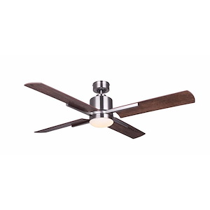 Loxley - 4 Balde Ceiling Fan with Light Kit-13 Inches Tall and 52 Inches Wide