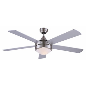 Preston - 5 Blade Ceiling Fan with Light Kit-12 Inches Tall and 52 Inches Wide - 1330531