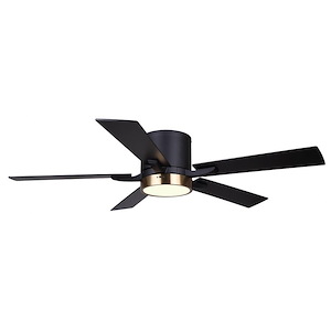 Quinn - 3 Blade Ceiling Fan with Light Kit-52 Inches Wide