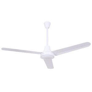 Industrial DC - 3 Blade Ceiling Fan-27 Inches Tall and 48 Inches Wide