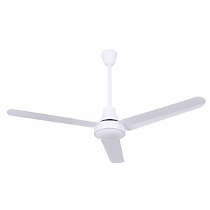 Industrial DC - 3 Blade Ceiling Fan-27 Inches Tall and 48 Inches Wide - 1330541
