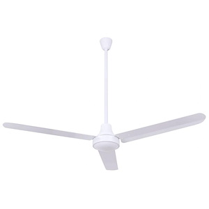 Industrial DC - 3 Blade Ceiling Fan-27 Inches Tall and 56 Inches Wide - 1330543