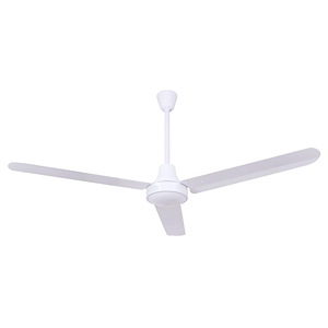 Industrial DC - 3 Blade Ceiling Fan-27 Inches Tall and 56 Inches Wide - 1330544