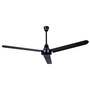Industrial DC - 3 Blade Ceiling Fan-27 Inches Tall and 60 Inches Wide - 1330548