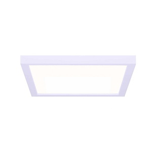 22W 1 LED Square Flush Mount-1 Inches Tall and 11 Inches Wide