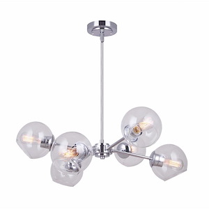 Cambry - 6 Light Chandelier In Modern Style-57 Inches Tall and 27.5 Inches Wide