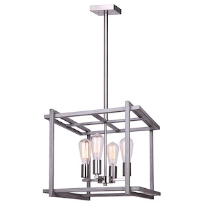 Carli - 4 Light Chandelier-49.25 Inches Tall and 17 Inches Wide - 1330598