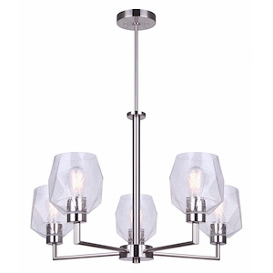 Lenci - 5 Light Chandelier-66.5 Inches Tall and 26.25 Inches Wide