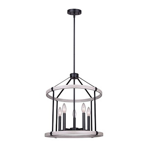 Joelle - 5 Light Chandelier-28 Inches Tall and 18.5 Inches Wide
